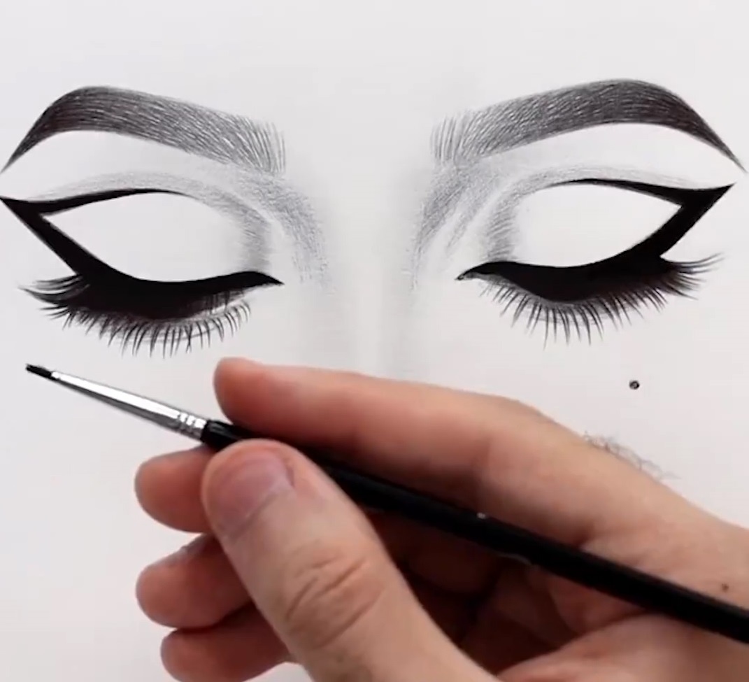 Man trang diem sieu dep tren giay hinh anh