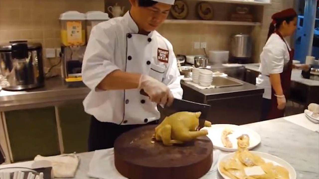 Dau bep chat ga rut xuong dieu luyen trong nhay mat hinh anh