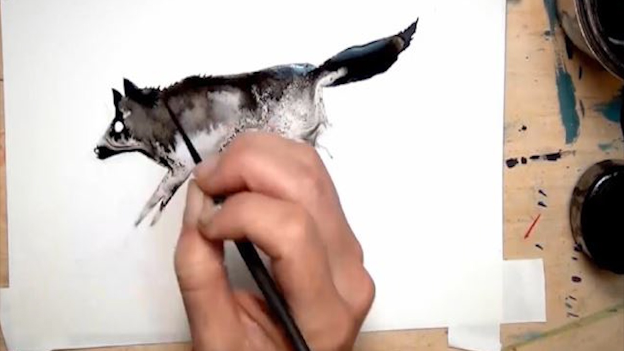 Nghe thuat ve tranh bang nuoc tuyet dep hinh anh