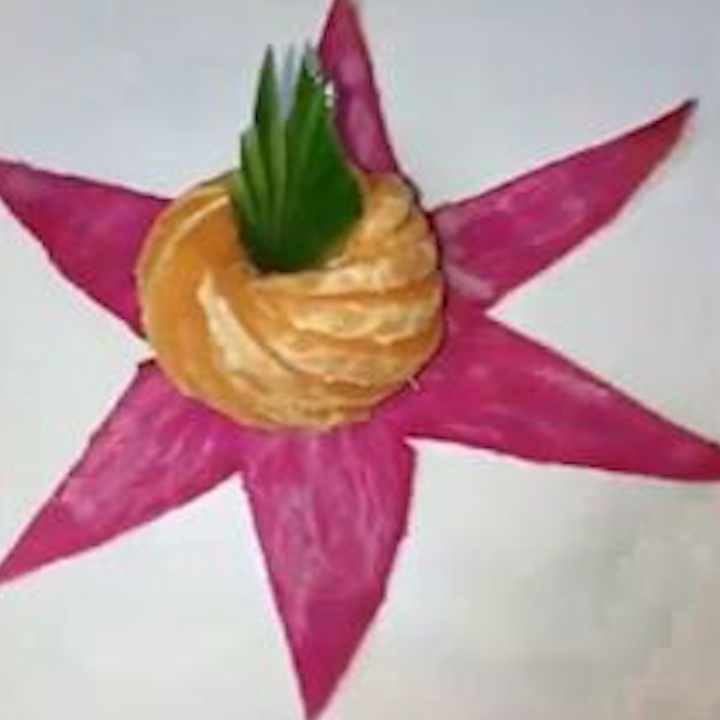 Cach got hoa qua cho nguoi thich 'mau me' tren ban an hinh anh