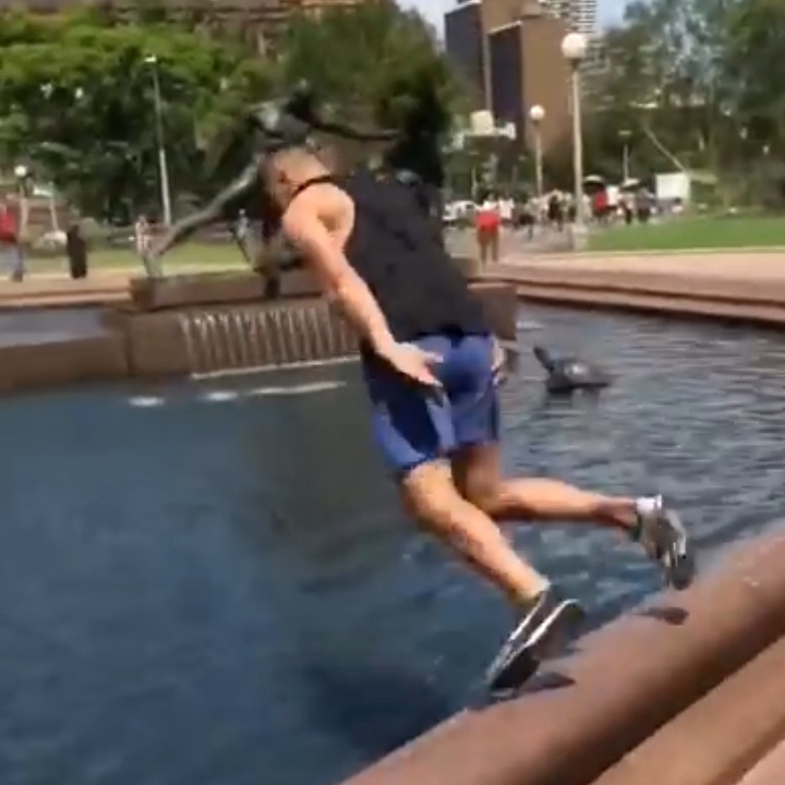 Nhay thang vao ho nuoc cong cong voi trao luu Silly Salmon hinh anh