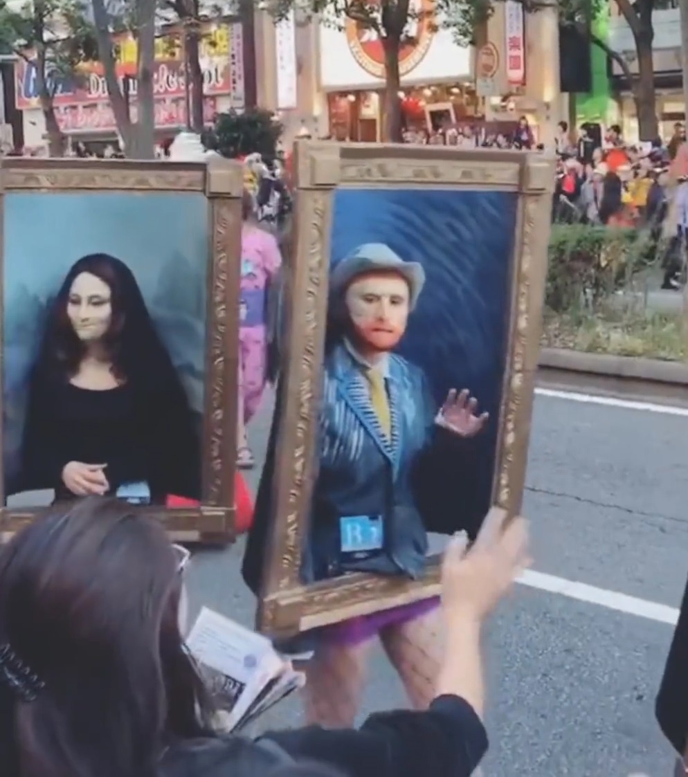 Hoa trang thanh tranh biet di tai le hoi Halloween Nhat Ban hinh anh