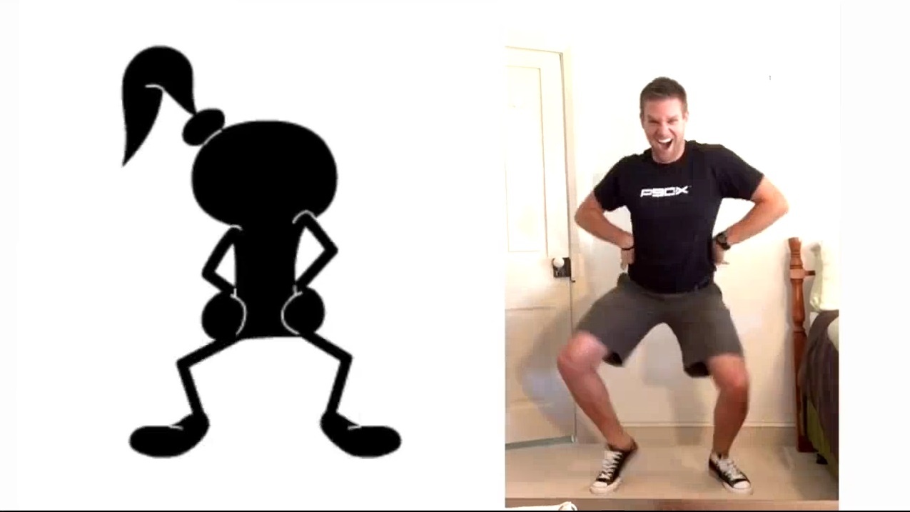 Man nhay dong bo va hai huoc cua thanh nien theo sticker hinh anh