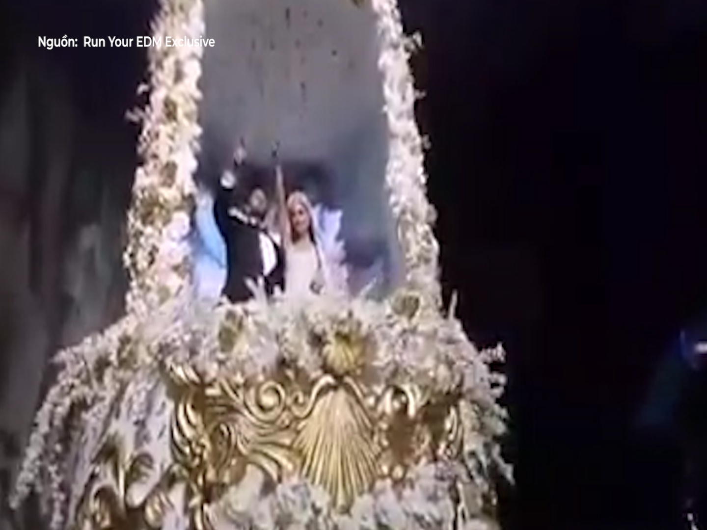 Dam cuoi 'mau lua' phong cach le hoi am nhac EDM hinh anh