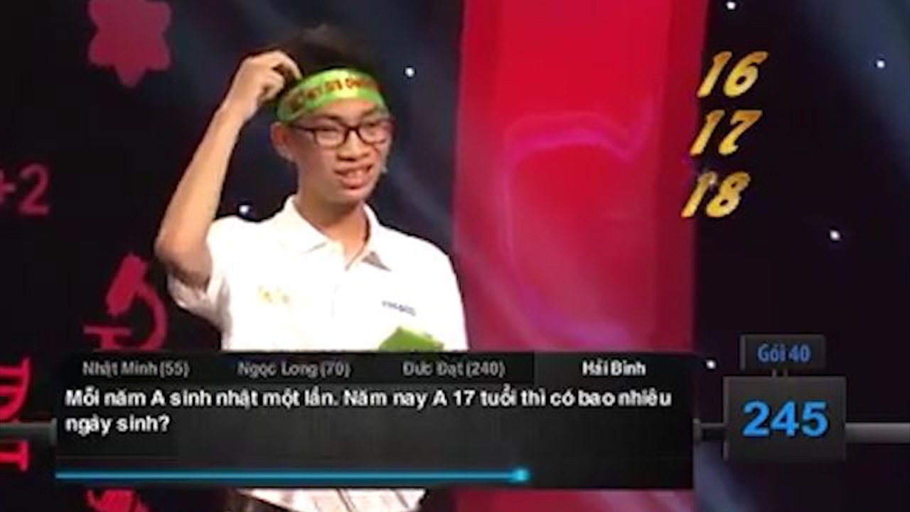 Cau hoi don gian 'ha guc' 4 thi sinh Duong len dinh Olympia hinh anh
