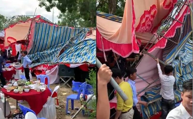 Rap cuoi bi cuon phang, hon 300 nguoi hoang loan o Binh Thuan hinh anh