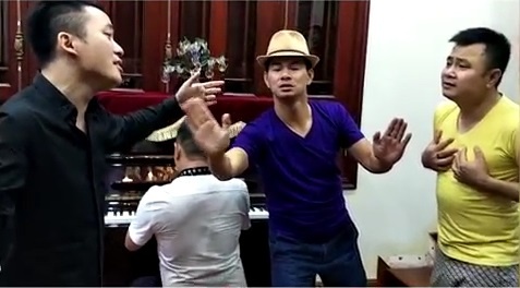 Tu Long - Xuan Bac - Tung Duong hai huoc hat 'Beo dat may troi' hinh anh