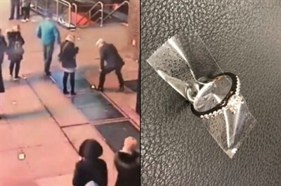 Lam roi nhan kim cuong xuong cong khi dang cau hon ban gai o My hinh anh