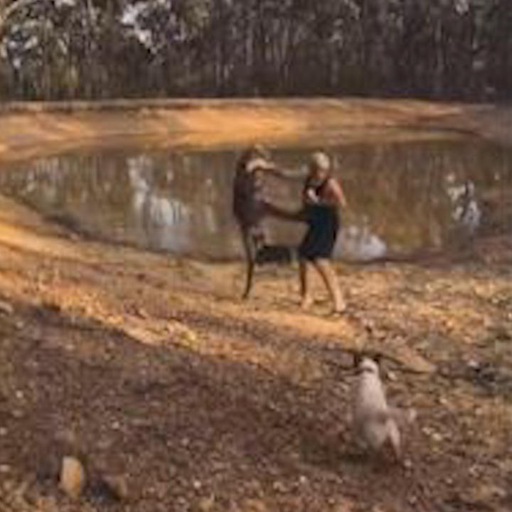 Chang trai danh nhau voi chuot tui de bao ve cho cung hinh anh