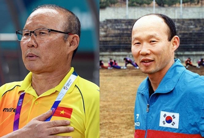 Loat anh thoi tre cua HLV Park Hang-seo gay bao mang hinh anh