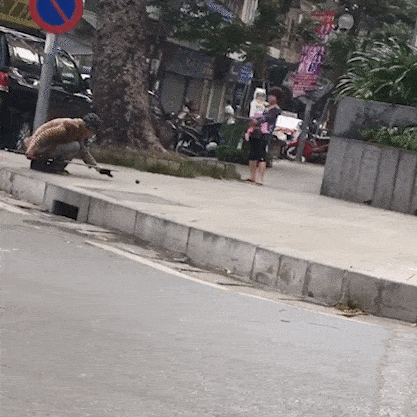 Co thu cham chi luyen tap choi bida ngay tren via he hinh anh