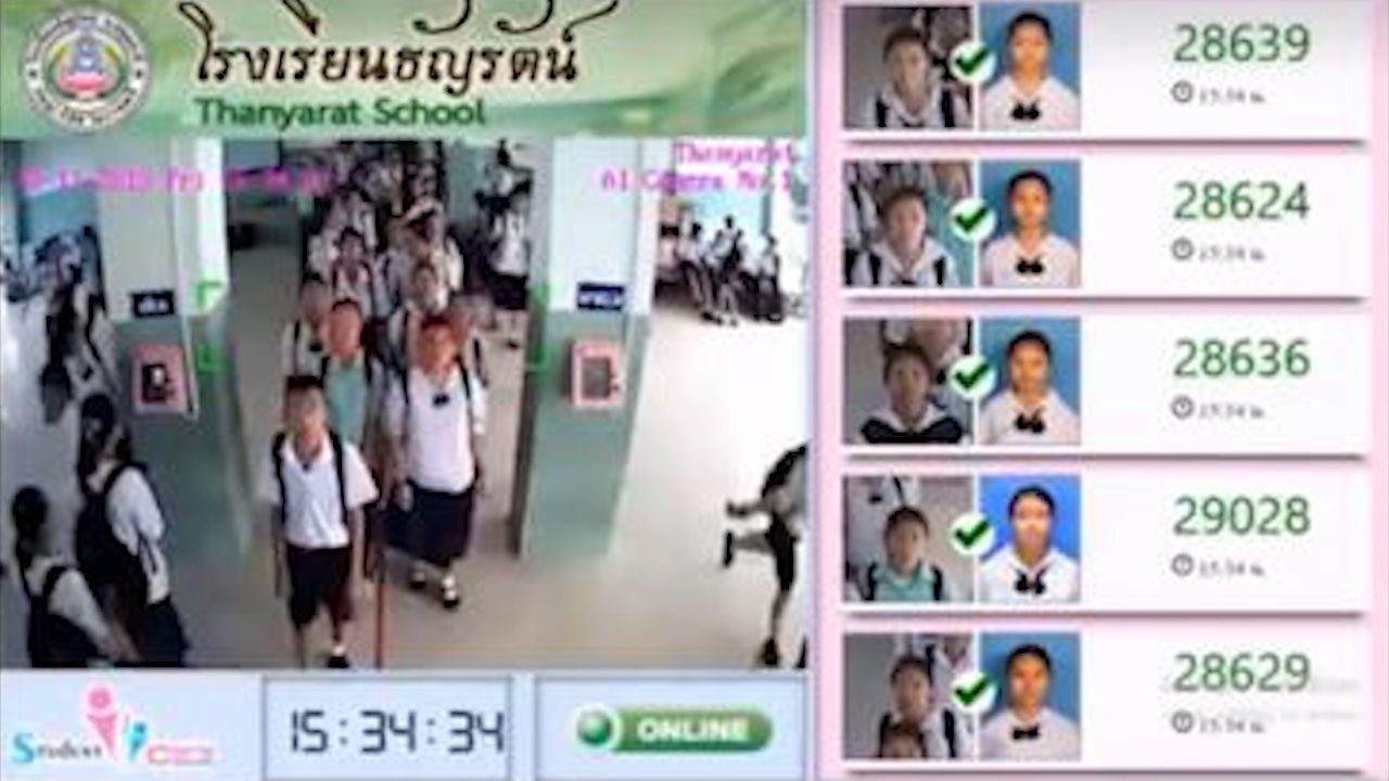 Truong trung hoc Thai Lan dung cong nghe AI de diem danh hoc sinh hinh anh