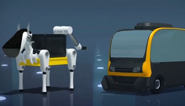 Cho robot cuoi xe tu lai lam shipper hinh anh