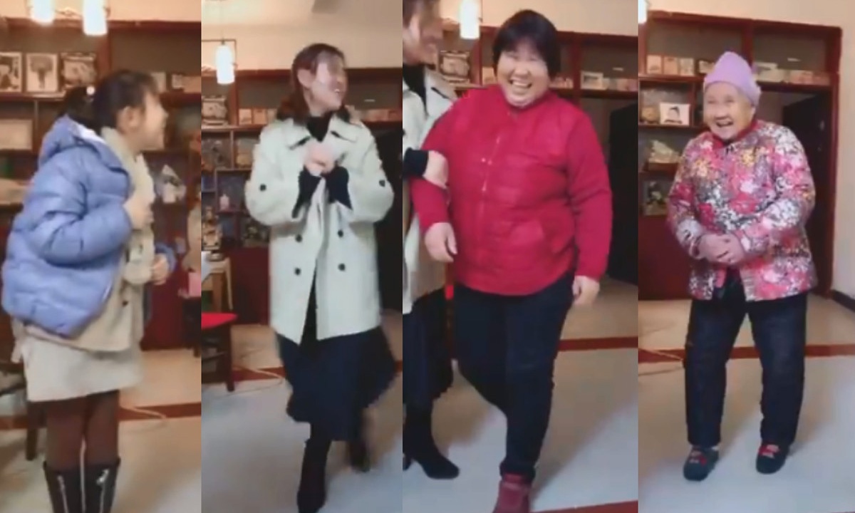 Thu thach '4 the he' gay sot o Trung Quoc hinh anh