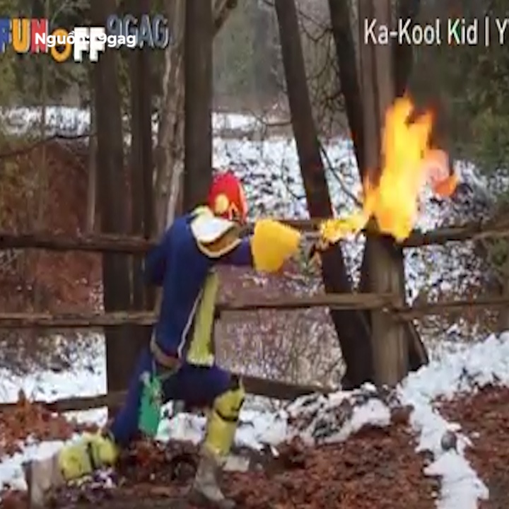 Nghe nhan che tao giap phong ra lua giong cac nhan vat trong game hinh anh