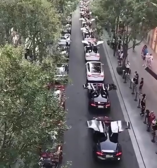 Sieu xe xep hang dong loat nang cua canh chim dep mat hinh anh