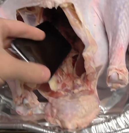 Nhet iPhone vao ben trong ga va dem di nau 3 gio hinh anh