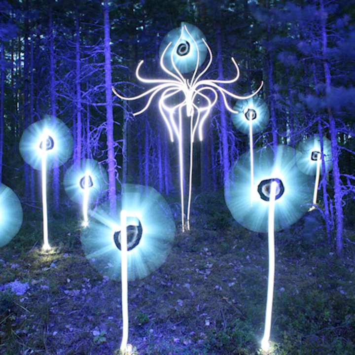 Nghe sy ve san pham ma mi bang anh sang den hinh anh