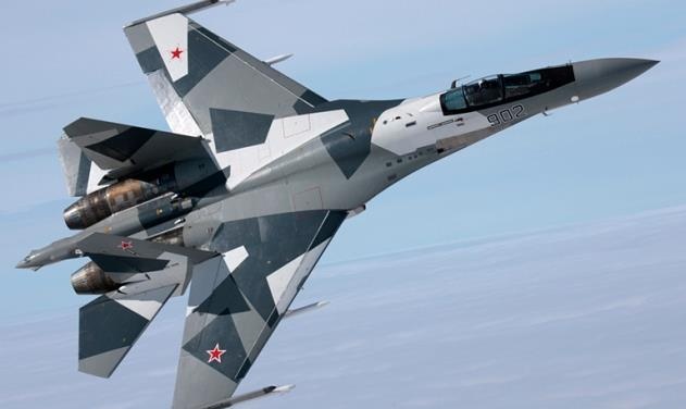 Chien dau co Su-35S cua Nga bay tren bau troi Syria hinh anh