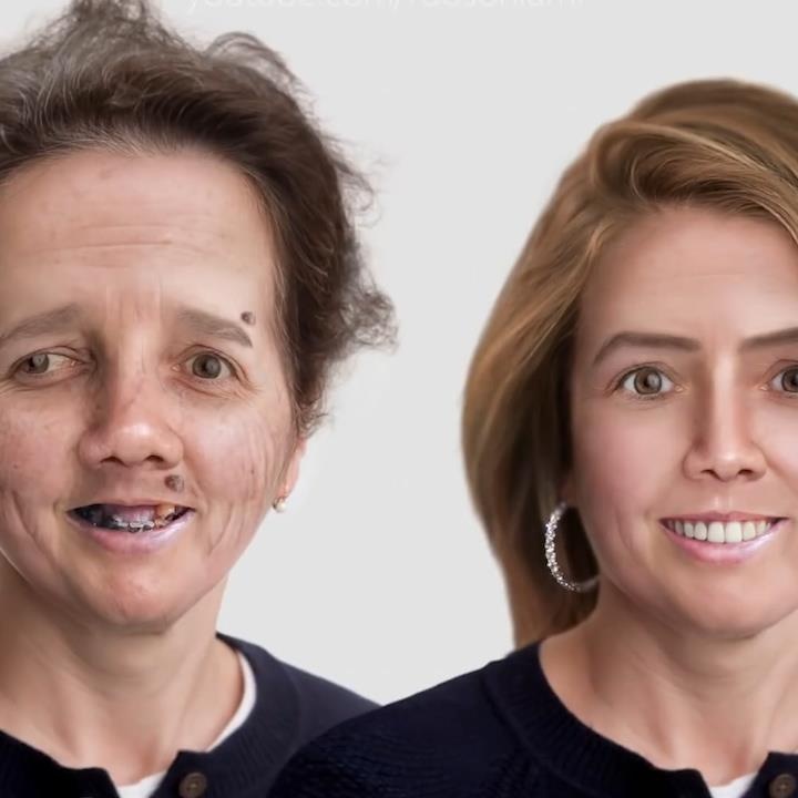 Man photoshop nhu 'cu lua', bien nguoi gia thanh co gai tre hinh anh