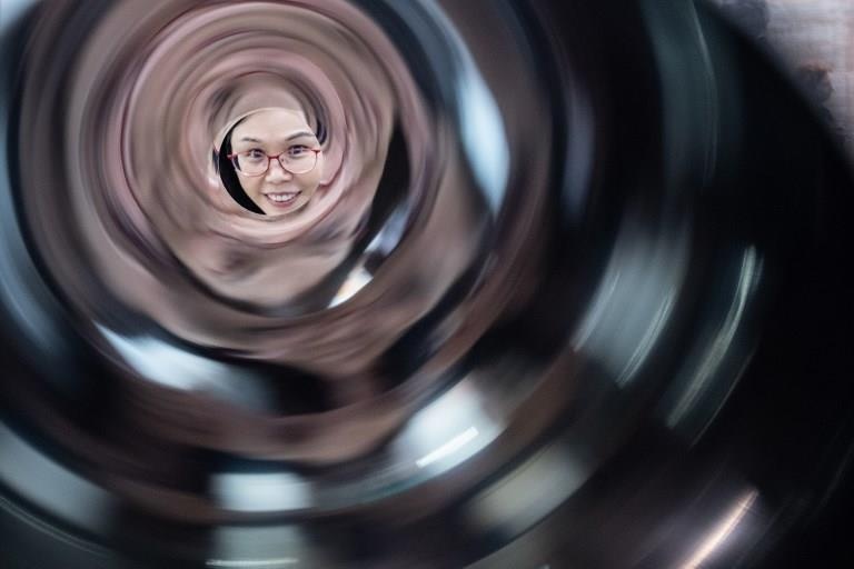 Xuong khung long va cac tac pham an tuong tai Art Basel Hong Kong hinh anh