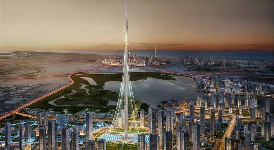 Toa thap cao 1,3 km hinh hoa ly o Dubai hinh anh