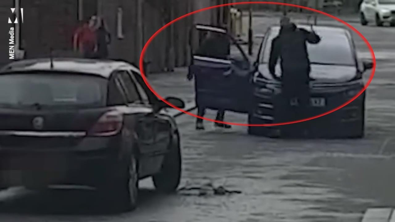 Ga dan ong dung riu tan cong oto sau vu quet xe hinh anh