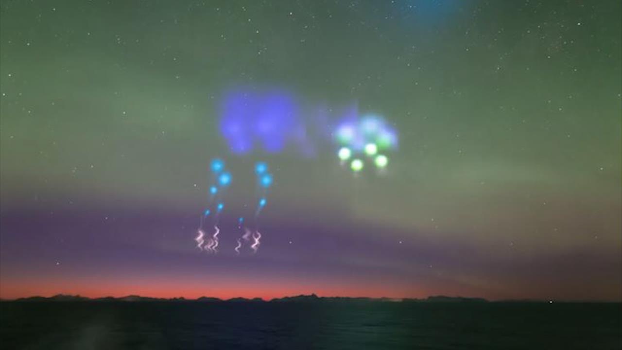 Loat dom sang la xuat hien tren bau troi Na Uy hinh anh