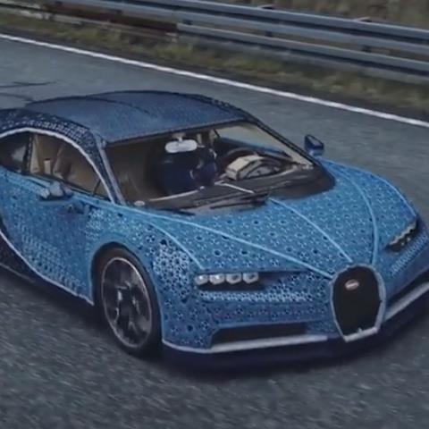 Bugatti Chiron lam tu Lego co the dat van toc 29 km/h hinh anh