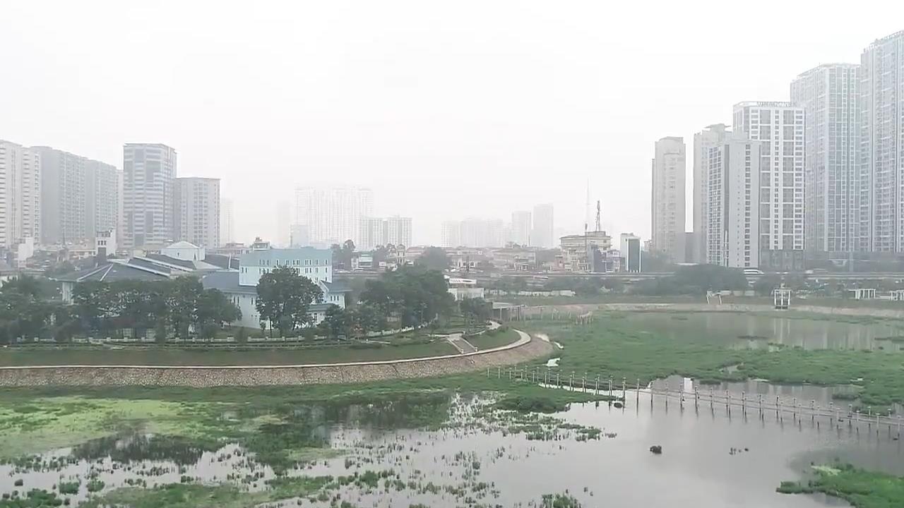 Ho dieu hoa trong cong vien 300 ty dong can nuoc vi bay hoi hinh anh