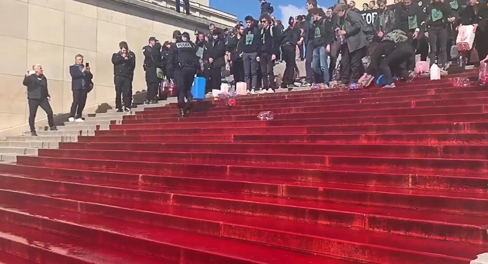 Do 300 lit mau gia de phan doi gay o nhiem moi truong o Paris hinh anh