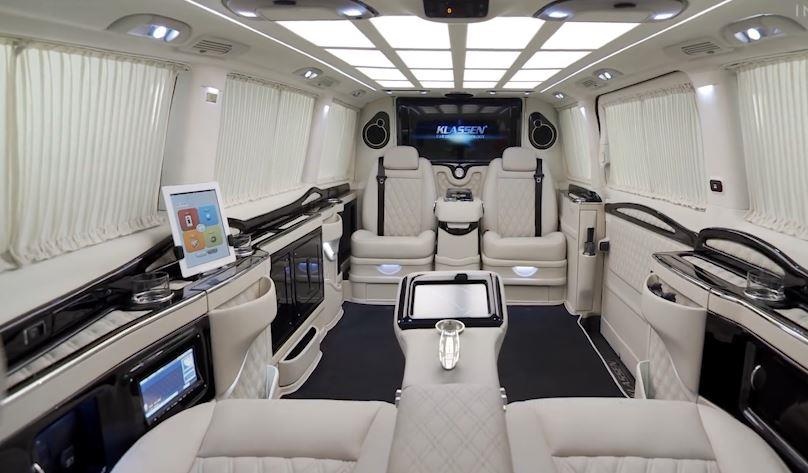 Xe van Mercedes-Benz voi noi that nhu khach san 5 sao hinh anh