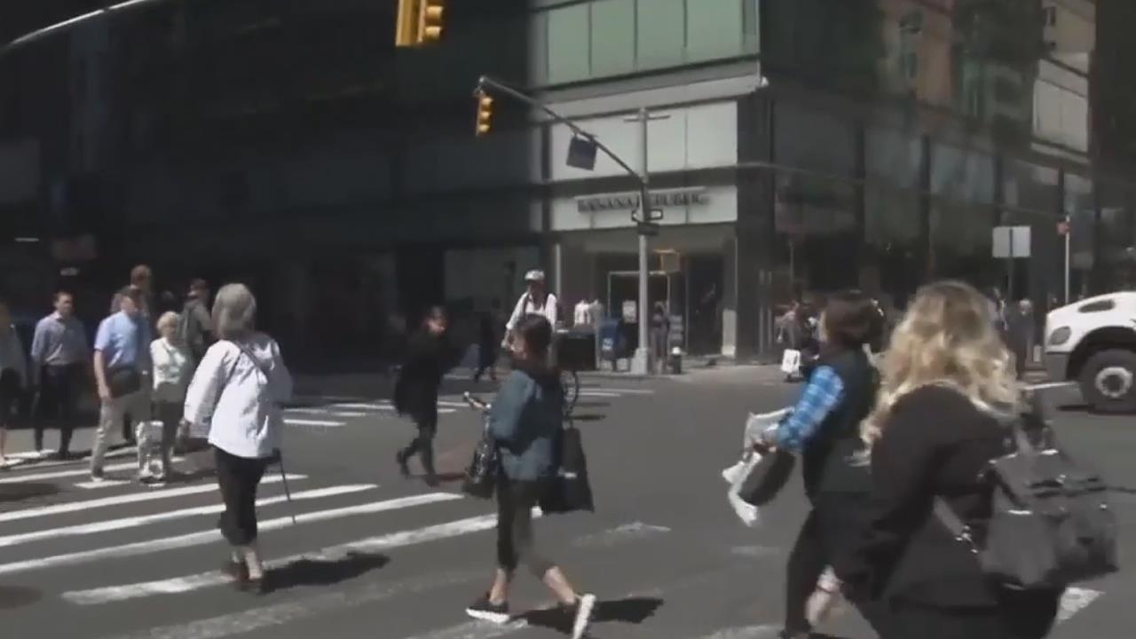 New York de xuat cam vua di bo vua nhan tin hinh anh