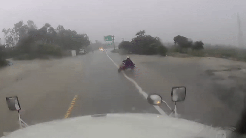 Nguoi phu nu di xe may lao thang vao dau xe container hinh anh