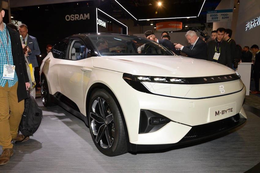 Hang loat hang xe dien Trung Quoc dung ben bo pha san hinh anh