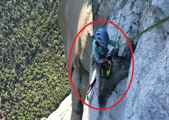 Be gai 10 tuoi chinh phuc vach nui dung dung cao 900 m o My hinh anh