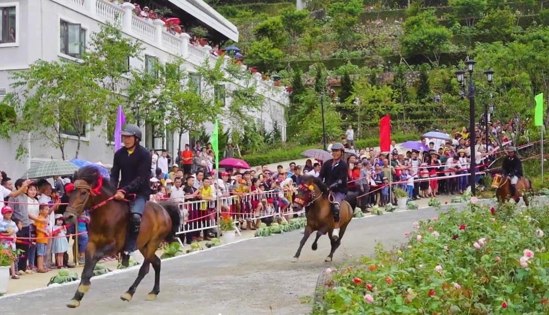 Giai dua ngua lan dau tien duoc to chuc tai Fansipan hinh anh