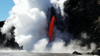 Nham thach chay nhu thac, khoi cuon nghi ngut o My hinh anh