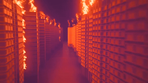 Song tren tang cao o Singapore nong nhu lua dot vi may lanh hinh anh