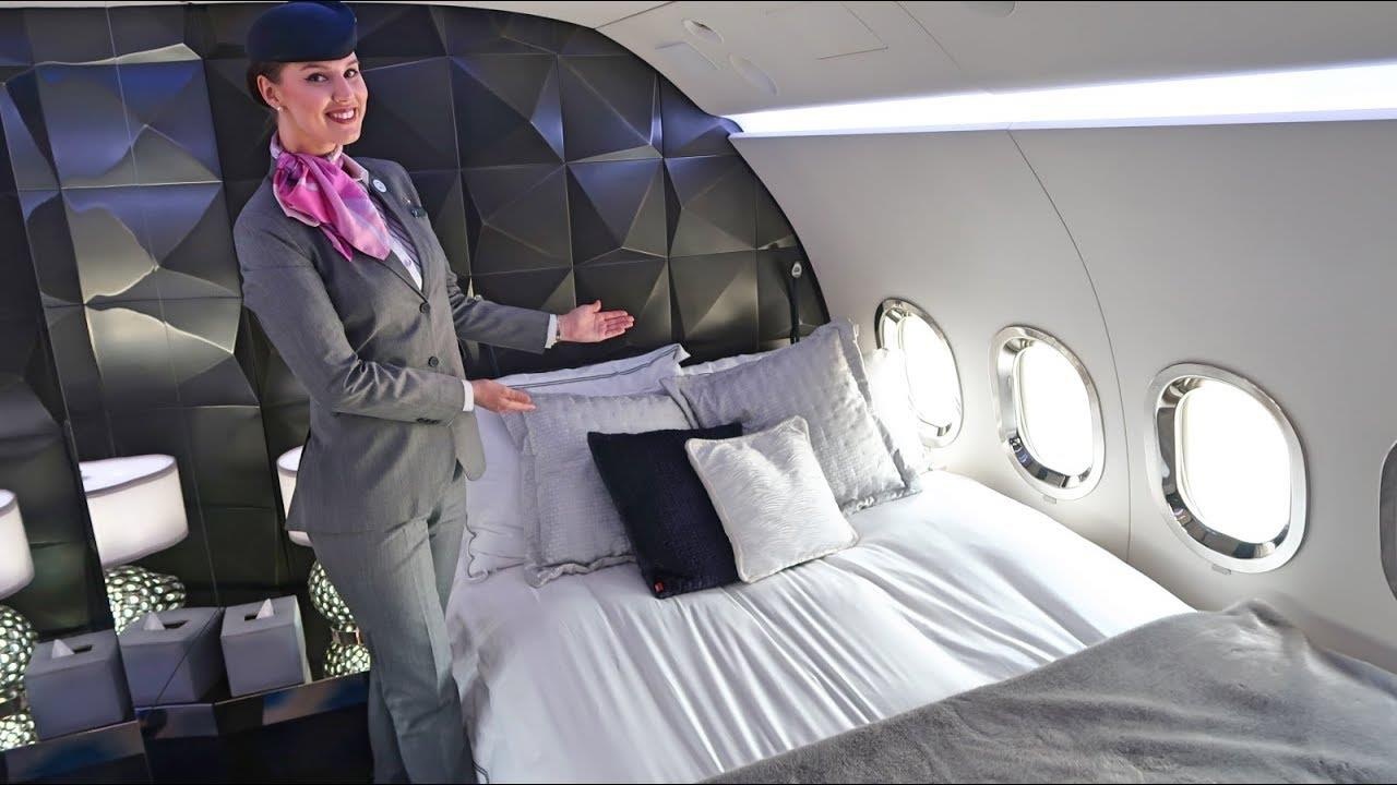 Trai nghiem may bay 100 trieu USD co phong tam VIP, giuong chuan 5 sao hinh anh