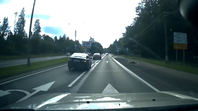 Duoi nhau tren duong voi toc do cao, oto dam dau vao cot den hinh anh