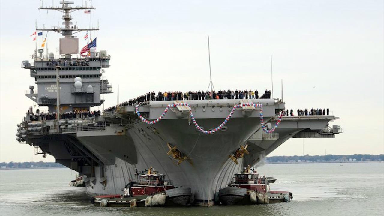 Tau san bay USS Enterprise lon nhat cua Hai quan My hinh anh