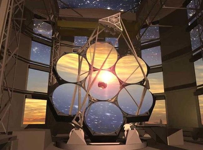 Kinh thien van khong lo duoc lam tu chiec guong 20 tan hinh anh