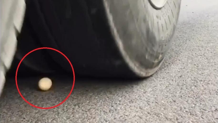 Tai xe Trung Quoc lai xe tai di qua qua trung ma khong lam vo hinh anh