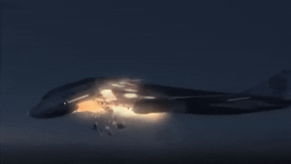 Chiec may bay phat no vi bom o do cao 9.000 m vao 31 nam truoc hinh anh