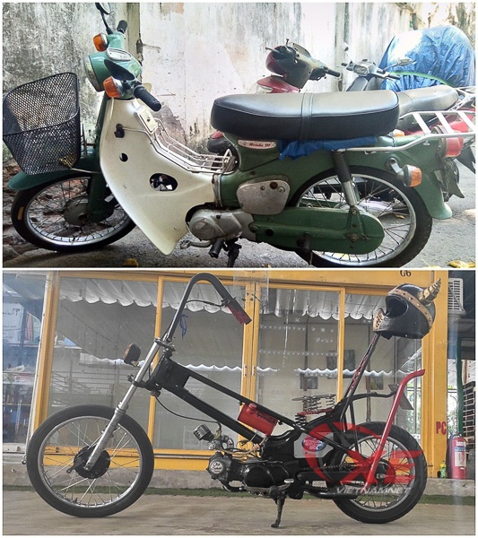 Xe Honda Super Cub 1978 độ ảnh 1 Xe Honda Super Cub 1978 do anh 1