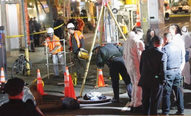 Phat hien xac nguoi trong ho ga o New York hinh anh