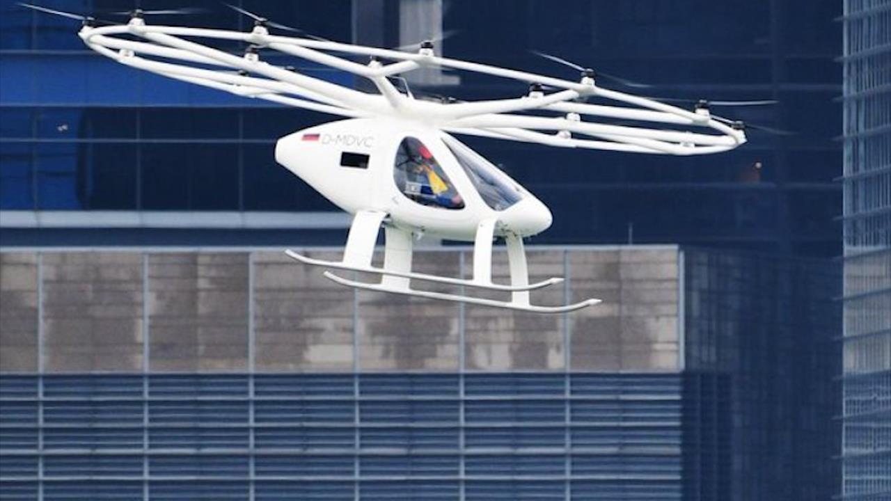 'Taxi bay' lan dau xuat hien trong chuyen bay thu nghiem o Singapore hinh anh