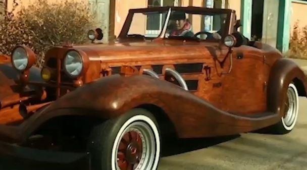 Xe Mercedes lam tu go chay duoc 90 km/h hinh anh