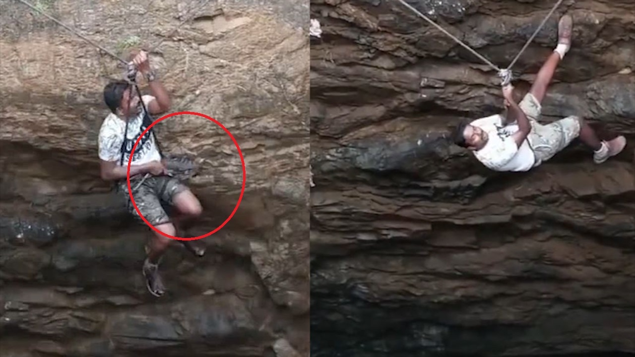 Nguoi dan ong lieu minh xuong gieng ran doc cuu con cong hinh anh